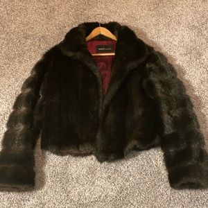 Crop Faux Fur Jacket